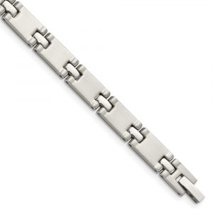Stainless Steel Brushed and Polished 8.25-inch Bracelet