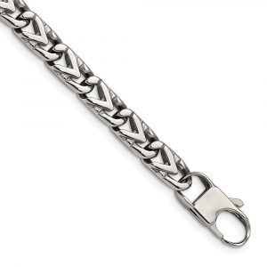 Stainless Steel Polished 8mm 8.5-inch Bracelet