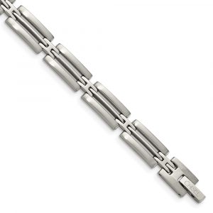 Stainless Steel Brushed and Polished 8.75-inch Bracelet