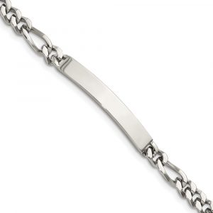 Stainless Steel Polished 8.25-inch ID Bracelet