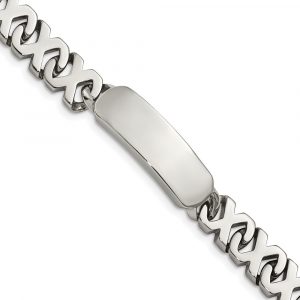 Stainless Steel Polished 8.25-inch ID Bracelet