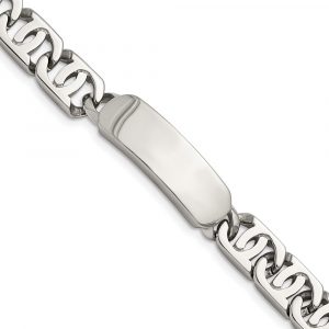 Stainless Steel Polished 8.75-inch ID Bracelet