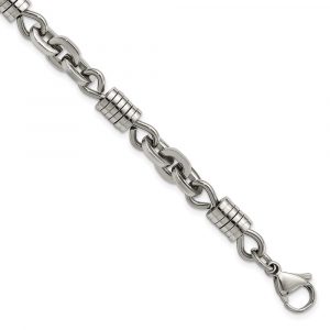 Stainless Steel Polished 9-inch Bracelet