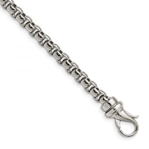 Stainless Steel Polished 8.5-inch Bracelet