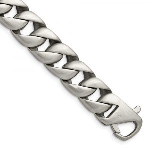 Stainless Steel Brushed 8.5-inch Bracelet