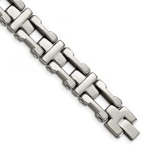Stainless Steel Polished 8.5-inch Bracelet