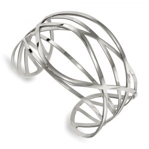 Stainless Steel Polished Cuff Bangle