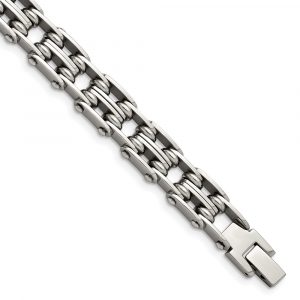 Stainless Steel Polished 9-inch Bracelet