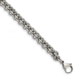 Stainless Steel Polished 9-inch Bracelet