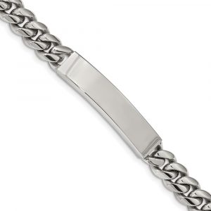 Stainless Steel Polished 8.25-inch ID Bracelet