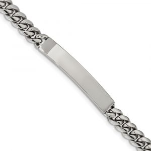 Stainless Steel Polished 8.25-inch ID Bracelet