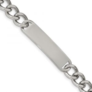 Stainless Steel Polished 8.5-inch ID Bracelet