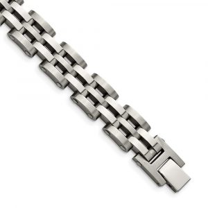 Stainless Steel Brushed and Polished 8.75-inch Bracelet