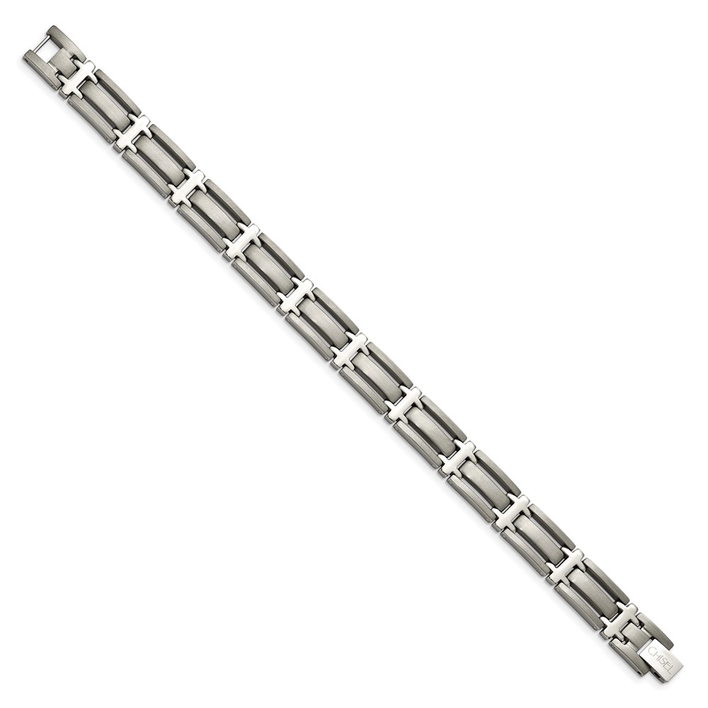 Titanium Brushed and Polished 8.75-inch Bracelet - Image 3