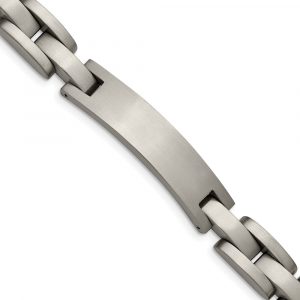 Titanium Brushed 8.75-inch ID Bracelet
