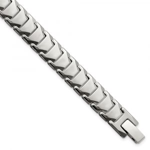 Tungsten Polished 9-inch Bracelet