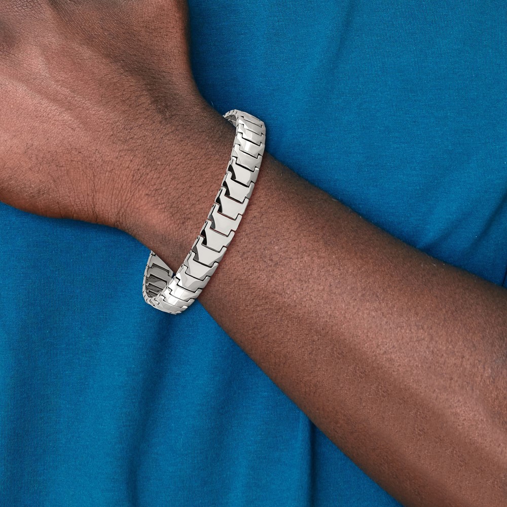 Tungsten Polished 9-inch Bracelet - Image 4