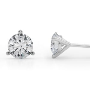 1 CTTW 14K 3-Prong Lab-Grown Diamond Martini Studs
