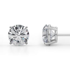 1-1/2 CTTW 14K 3-Prong Lab-Grown Diamond Martini Studs