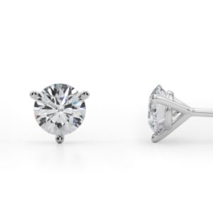 3/4 CTTW 14K 3-Prong Lab-Grown Diamond Martini Studs