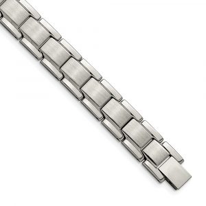Stainless Steel Brushed and Polished 8.25-inch Bracelet