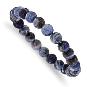Sodalite Agate Beaded Stretch Bracelet