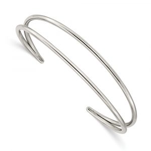 Stainless Steel Polished Cuff Bangle