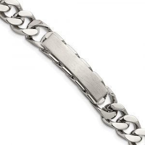 Stainless Steel Brushed and Polished 8.5-inch ID Bracelet