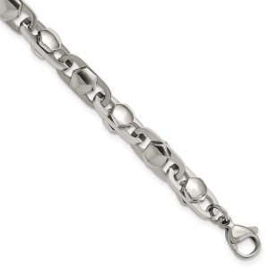 Stainless Steel Polished 6.50mm 8.25-inch Bracelet
