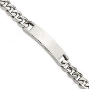 Stainless Steel Polished 8.5-inch ID Bracelet