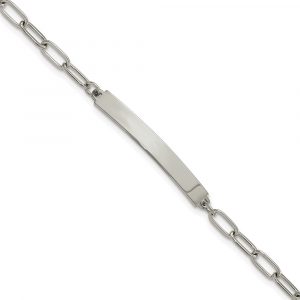Stainless Steel Polished 6.5-inch w/1.25-inch ID Bracelet