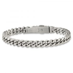 Stainless Steel Polished 8mm 8-inch Link Bracelet