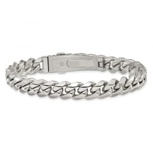 Stainless Steel Polished 10mm 8.25-inch Link Bracelet