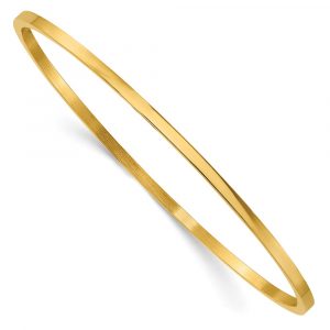 Stainless Steel Polished Yellow IP-plated 2mm Bangle