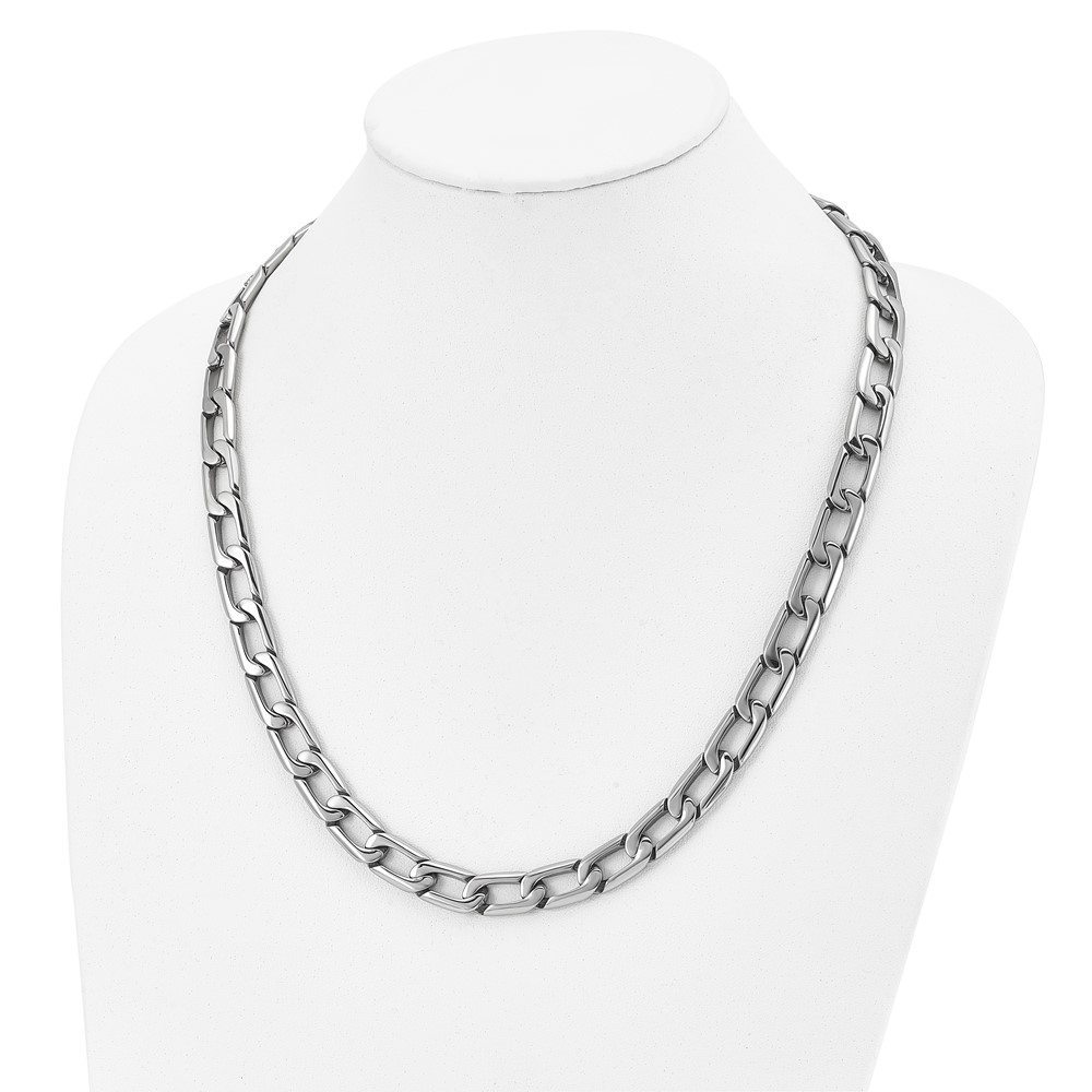 Stainless Steel Polished Open Link 24-in Necklace - Image 5