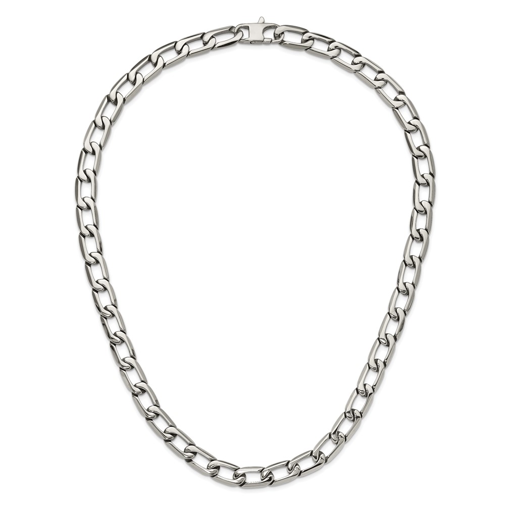 Stainless Steel Polished Open Link 24-in Necklace - Image 6