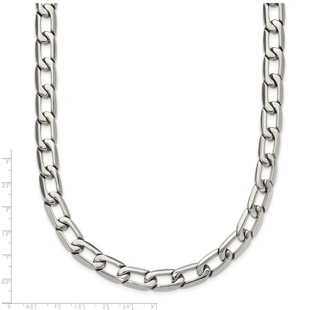 Stainless Steel Polished Open Link 24-in Necklace - Image 7