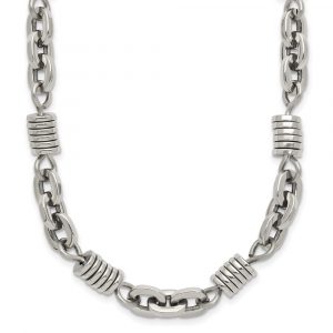 Stainless Steel Polished 20-in Necklace