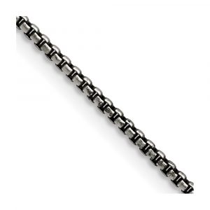 Stainless Steel Antiqued 2.25mm Box Chain