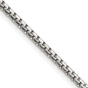 Stainless Steel Polished 2.5mm Fancy Box Chain