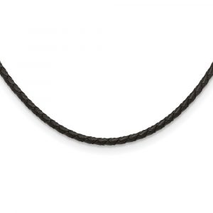 4mm Genuine Leather Weave Necklace