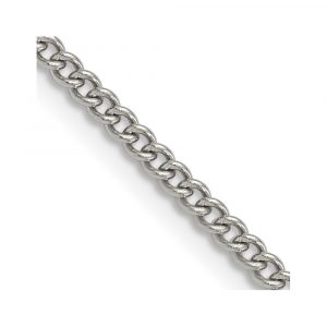 Stainless Steel Polished 3mm Curb Chain
