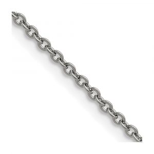 Stainless Steel Polished 2.3mm Cable Chain