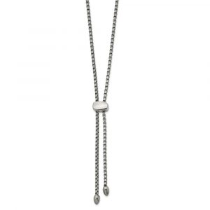 Stainless Steel Polished Fancy Adjustable up to 20.5-in Necklace