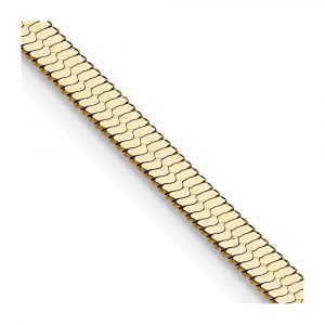 Stainless Steel Polished Yellow IP-plated 3.90mm Herringbone Chain
