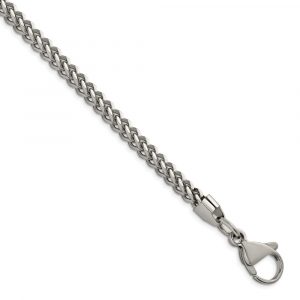 Stainless Steel Polished 2.5mm Franco Chain