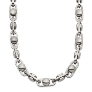 Stainless Steel Polished 6.50mm 24-in Necklace