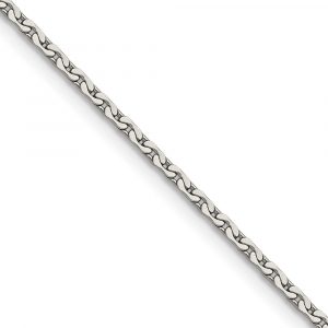 Stainless Steel Polished 1.7mm Fancy Link Necklace