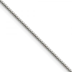 Stainless Steel Polished 1.5mm Flat Curb Link Necklace