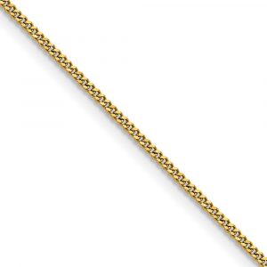 Stainless Steel Polished Yellow IP-plated 1.5mm Curb Chain